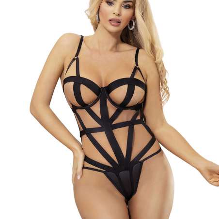 SUBBLIME BODY SEXY CON RECORTES NEGRO L XL