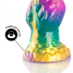 EPIC IRIS DILDO CON TESTiCULOS ARCOiRIS DE PLACER