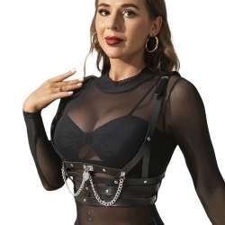 SUBBLIME ARNeS FORMA CORSET DETALLE CADENAS TALLA uNICA