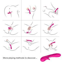 ARMONY ROMANCE VIBRADOR CON ESTIMULADOR FUCSIA