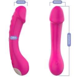 ARMONY DILDO VIBRADOR PUNTO G SILICONA FUCSIA