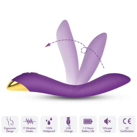 ARMONY FLAMINGO VIBRADOR MULTIPOSICION VIOLETA