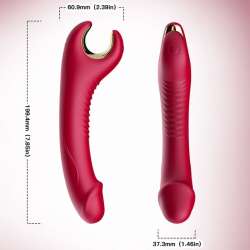 ARMONY PRINCE DILDO VIBRADOR ROTADOR ROJO