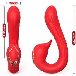 ARMONY DELFIN VIBRADOR MULTIPOSICION EFECTO CALOR ROJO