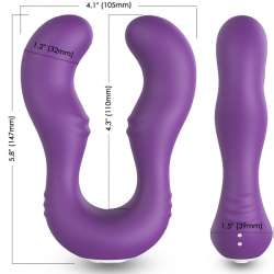 ARMONY SERAPH VIBRADOR DOBLE CONTROL REMOTO VIOLETA