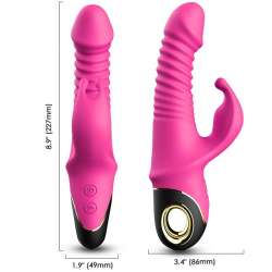 ARMONY ZING DILDO VIBRADOR RABBIT FUCSIA