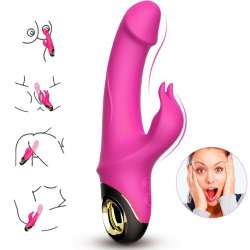 ARMONY METEROR DILDO VIBRADOR RABBIT ROTADOR FUCSIA