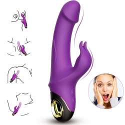 ARMONY METEROR DILDO VIBRADOR RABBIT ROTADOR VIOLETA