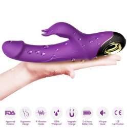 ARMONY METEROR DILDO VIBRADOR RABBIT ROTADOR VIOLETA