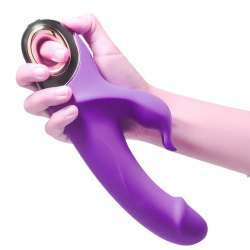 ARMONY METEROR DILDO VIBRADOR RABBIT ROTADOR VIOLETA