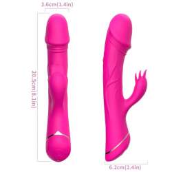 ARMONY DILDO VIBRADOR RABBIT SILICONA FUCSIA