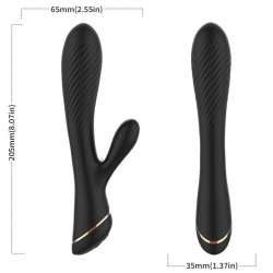 ARMONY VIBRADOR RABBIT SILICONA NEGRO