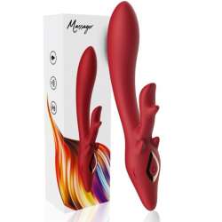 ARMONY ELK VIBRADOR RABBIT CURVO RED