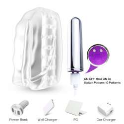 ARMONY MASTER MASTURBATOR VIBRADOR TRANSPARENTE