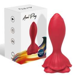 ARMONY ROSA VIBRADOR PLUG ANAL PEQUENO CONTROL REMOTO ROJO