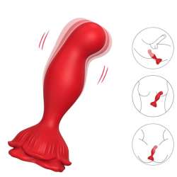 ARMONY ROSA VIBRADOR PLUG ANAL CONTROL REMOTO ROJO