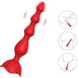 ARMONY ROSA VIBRADOR PAGODA PLUG ANAL ROJO