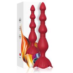 ARMONY ROSA VIBRADOR PAGODA PLUG ANAL ROJO