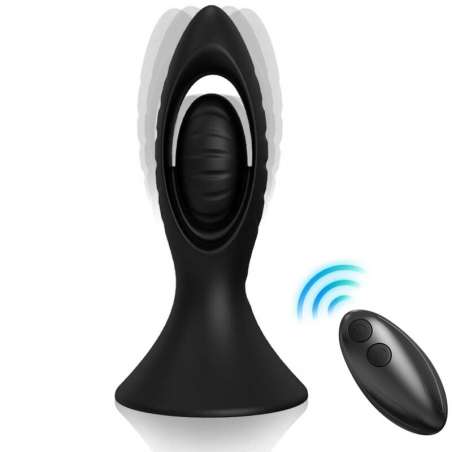 ARMONY VIBRADOR PLUG ANAL SILICONA NEGRO