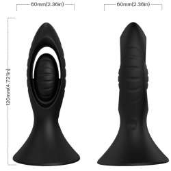 ARMONY VIBRADOR PLUG ANAL SILICONA NEGRO