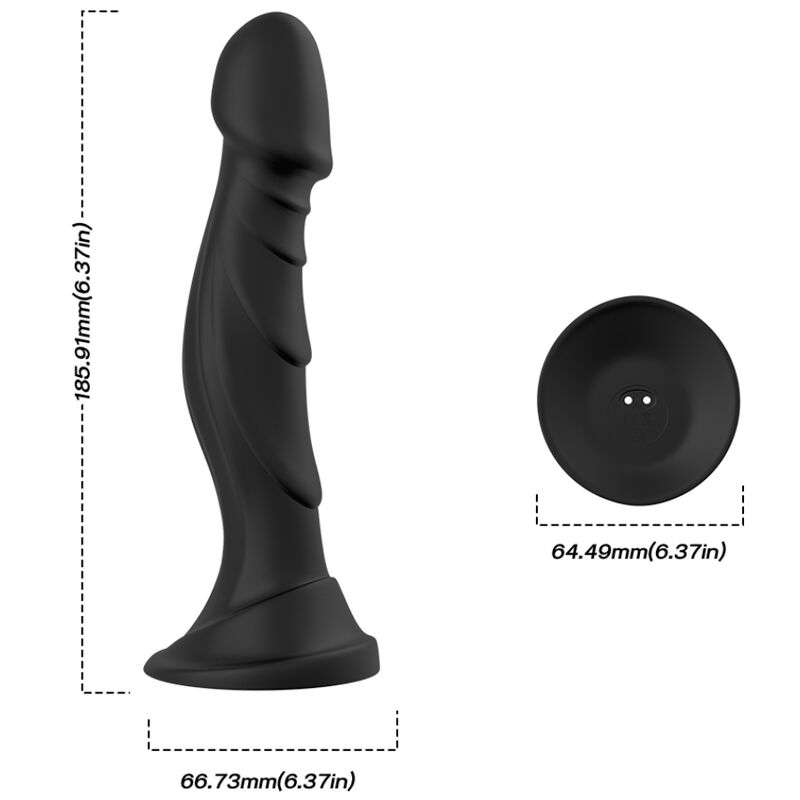 ARMONY DILDO VIBRADOR PLUG ANAL CONTROL REMOTO NEGRO