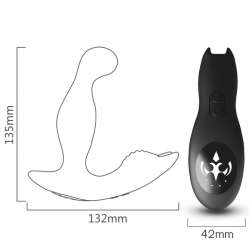 ARMONY BAT KING VIBRADOR ANAL PROSTATA ROTADOR CONTROL REMOTO NEGRO