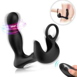 ARMONY SURROUND VIBRADOR ANAL ESTIMULADOR TESTICULOS ANILLO CONTROL REMOTO NEGRO