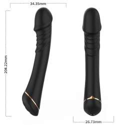 ARMONY DILDO VIBRADOR SILICONA NEGRO