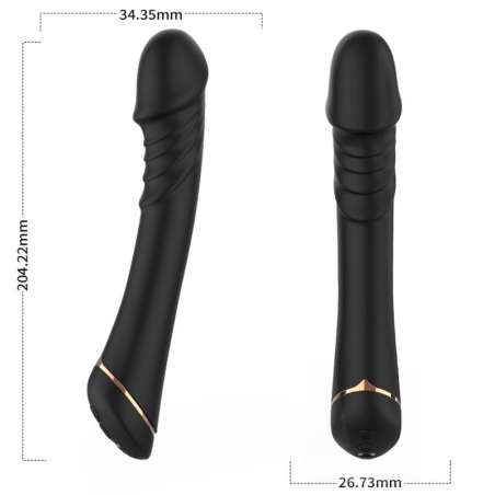 ARMONY DILDO VIBRADOR SILICONA NEGRO