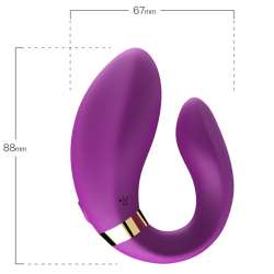 ARMONY CRESCENT VIBRADOR PAREJA CONTROL REMOTO VIOLETA