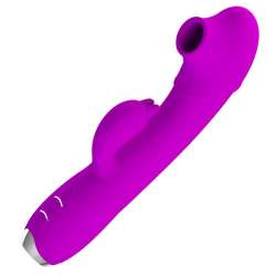 PRETTY LOVE REGINA VIBRADOR SUCCIONADOR RECARGABLE MORADO