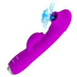 PRETTY LOVE REGINA VIBRADOR SUCCIONADOR RECARGABLE MORADO