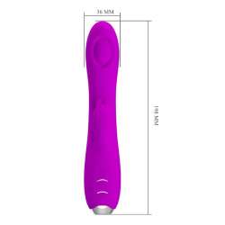 PRETTY LOVE REGINA VIBRADOR SUCCIONADOR RECARGABLE MORADO