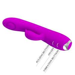 PRETTY LOVE REGINA VIBRADOR SUCCIONADOR RECARGABLE MORADO