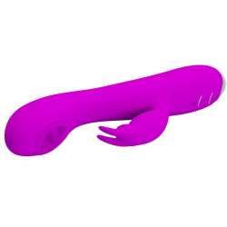 PRETTY LOVE RACHEL VIBRADOR RECARGABLE CON SUCCIONADOR MORADO