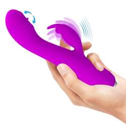 PRETTY LOVE RACHEL VIBRADOR RECARGABLE CON SUCCIONADOR MORADO