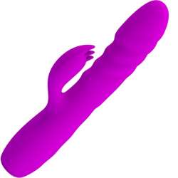 PRETTY LOVE MELANIE VIBRADOR CONEJO RECARGABLE MORADO