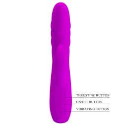 PRETTY LOVE MELANIE VIBRADOR CONEJO RECARGABLE MORADO