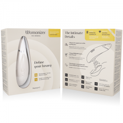 WOMANIZER PREMIUM 2 ESTIMULADOR DE CLiTORIS GRIS