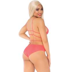 LEG AVENUE TOP BRAGAS CON TIRANTES CORAL