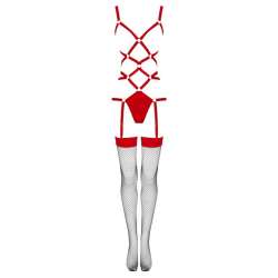 LIVCO CORSETTI FASHION THIARA LC 20213 SET BODY MEDIAS ROJA S M