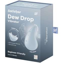 SATISFYER DEW DROP VIBRADOR LAY ON AZUL