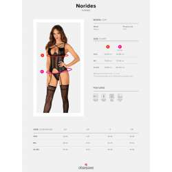 OBSESSIVE NORIDES CORSET TANGA XS S