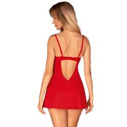 OBSESSIVE INGRIDIA CHEMISE TANGA ROJO XS S