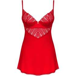 OBSESSIVE INGRIDIA CHEMISE TANGA ROJO XS S