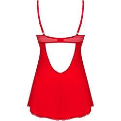 OBSESSIVE INGRIDIA CHEMISE TANGA ROJO XS S