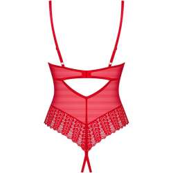 OBSESSIVE INGRIDIA CROTCHLESS TEDDY ROJO XS S