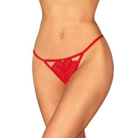 OBSESSIVE INGRIDIA TANGA CROTCHLESS ROJO XL XXL