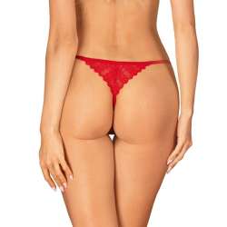 OBSESSIVE INGRIDIA TANGA CROTCHLESS ROJO XL XXL