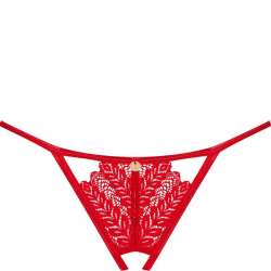 OBSESSIVE INGRIDIA TANGA CROTCHLESS ROJO XL XXL